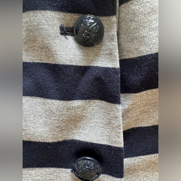 Gap The Academy Blazer/Size 4. Navy/gray w neon pink collar and cuffs - Picture 4 of 6